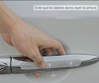 Manijas de puerta de coche de cristal