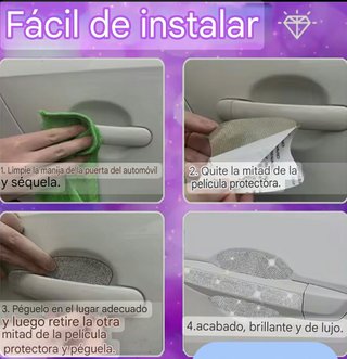 Manijas de puerta de coche de cristal