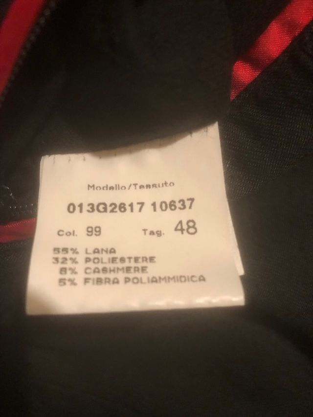 Giacca Lana Joe Arness Uomo Tg. 48