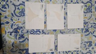 Cartoline francobolli Padre Pio vintage