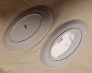 Dos bandejitas porcelana Bohemia