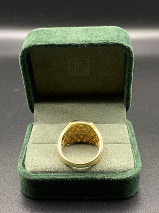 Ref110 Anillo de caballo de oro de 18k