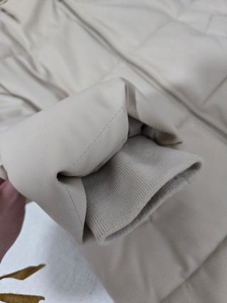 Abrigo acolchado zara efecto piel