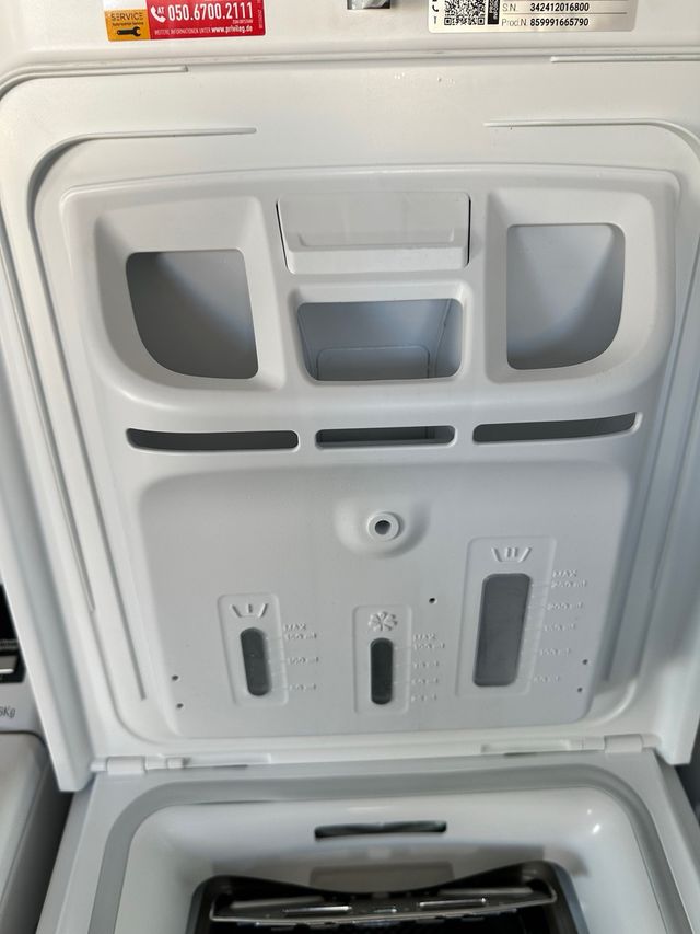 Lavadora de carga superior Privileg 6kg 1200rpm