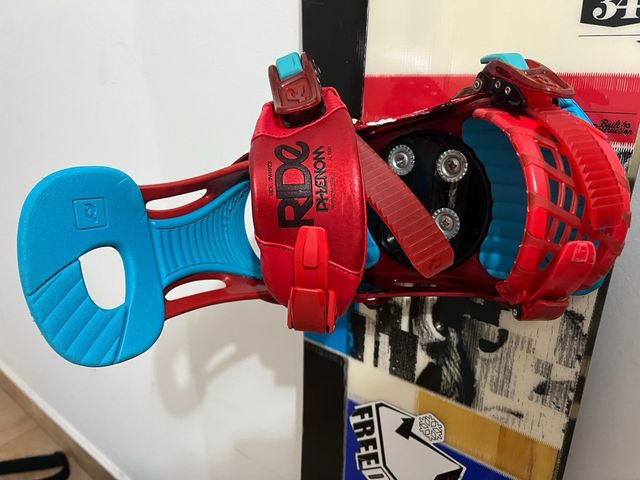 Tabla de snowboard Ride + fijaciones + botas