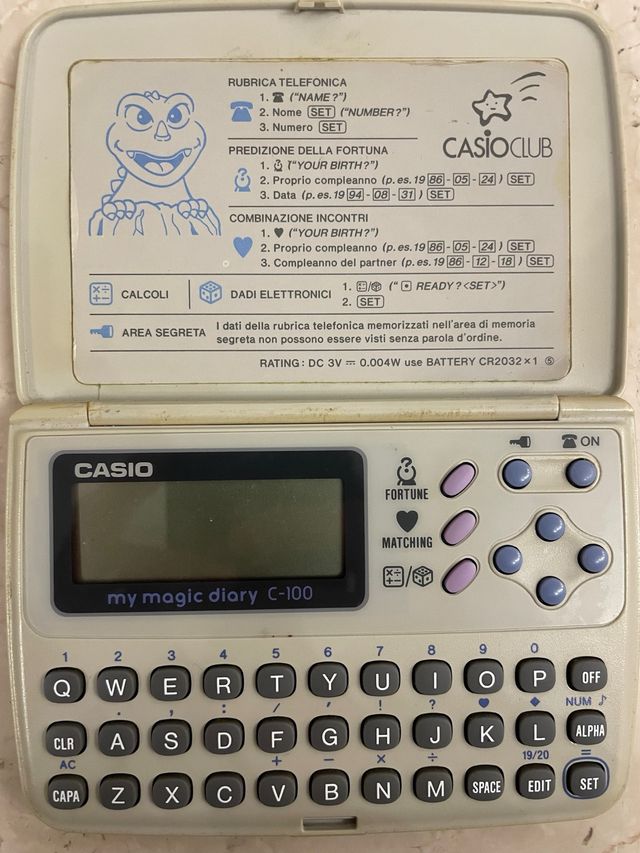 My magic diary Casio vintage