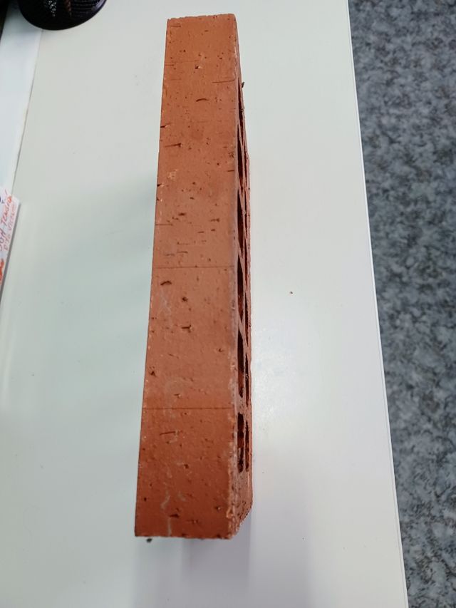 Ladrillo rojo raspado de 3.5 Cm