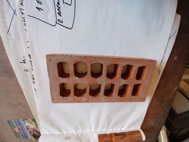 Ladrillo rojo raspado de 3.5 Cm