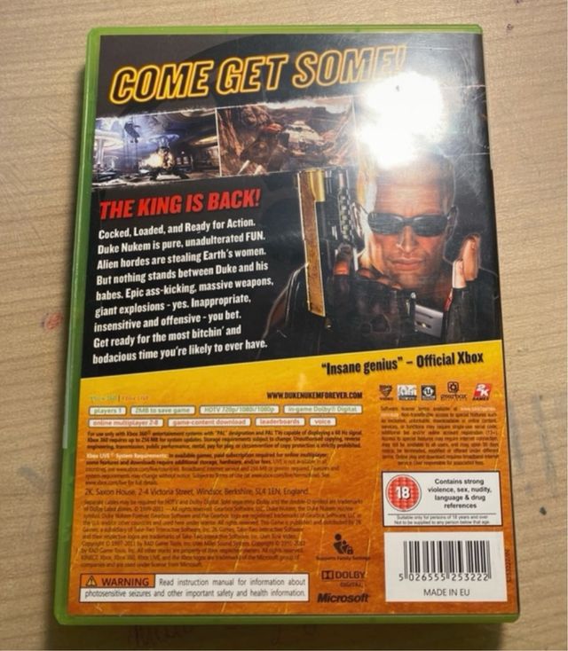 Duken Nukem for ever