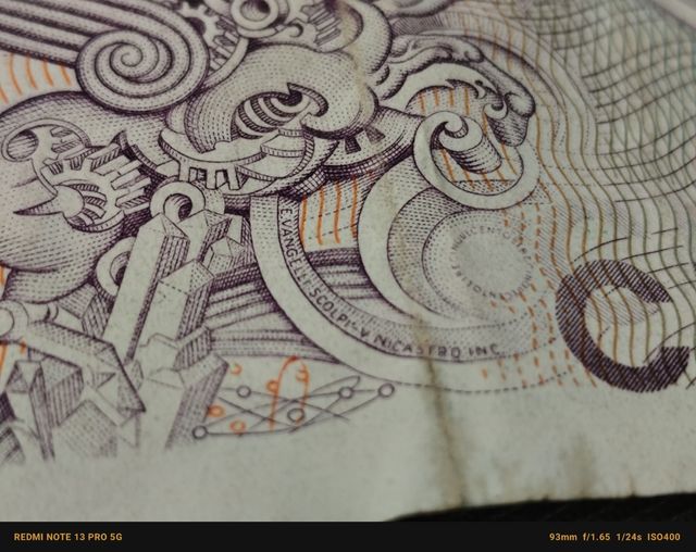 Billete de 500 Liras Italianas