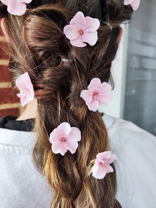 Tocado invitada novia comunión 