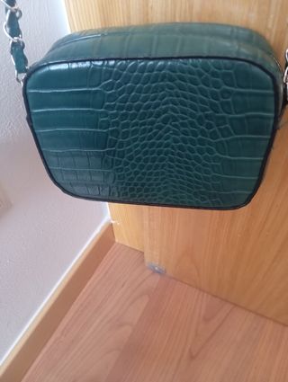 Bolso de hombro verde oscuro de .