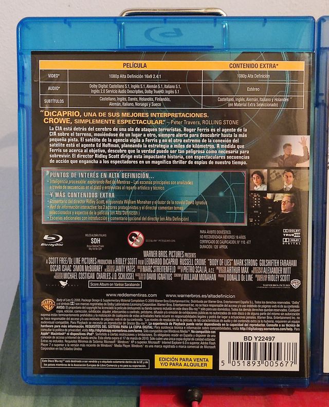 Pack Blu ray Ridley Scott - Russell Crowe