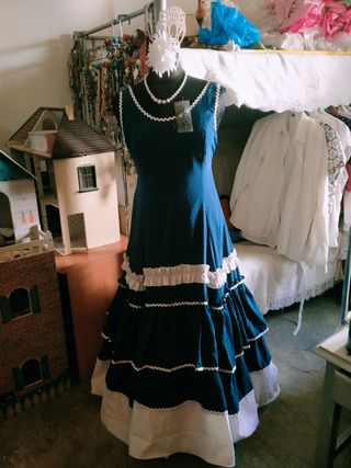 Traje flamenca gitana sevillana t44