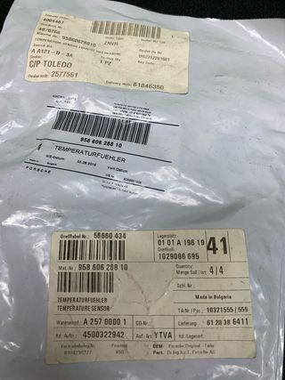 SENSOR TEMPERATURA GASES ESCAPE PORSCHE CAYENNE