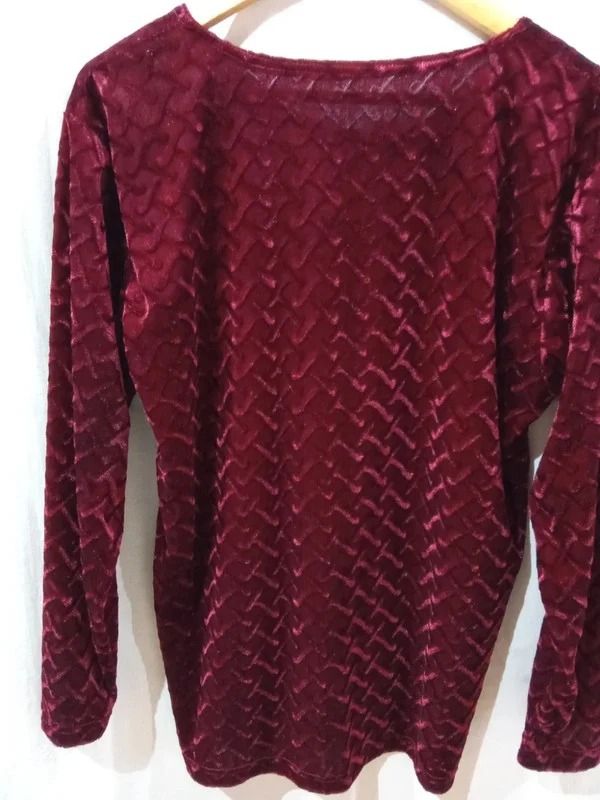 Jersey top color burdeos T 44