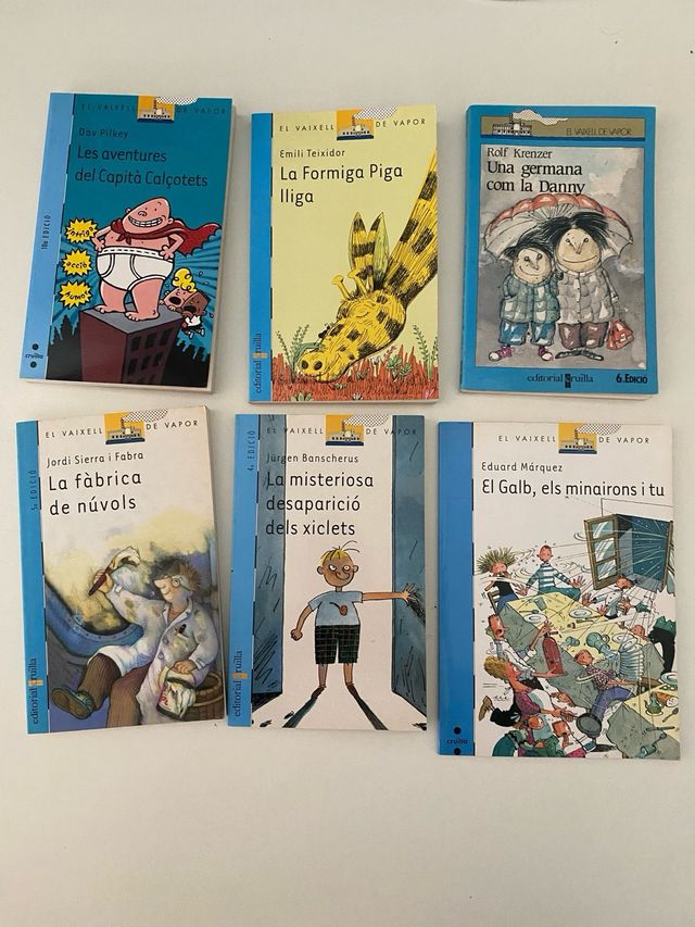 17 llibres infantil/juvenils El vaixell de vapor