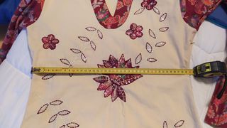 Camisa hippie manga larga bordada mujer