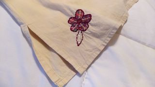 Camisa hippie manga larga bordada mujer