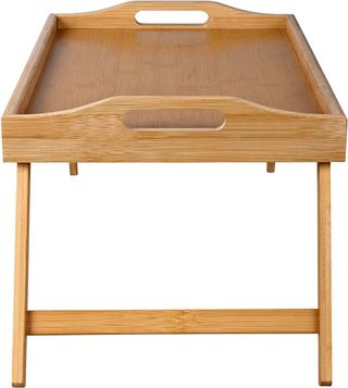 MESA PORTATIL DE BAMBÚ CON ASAS PARA CAMA O SOFA.