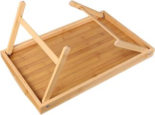 MESA PORTATIL DE BAMBÚ CON ASAS PARA CAMA O SOFA.