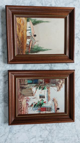 Pareja de cuadros.