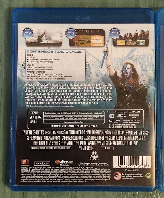 Pack Accion. Aventuras. Cine epico en Blu ray