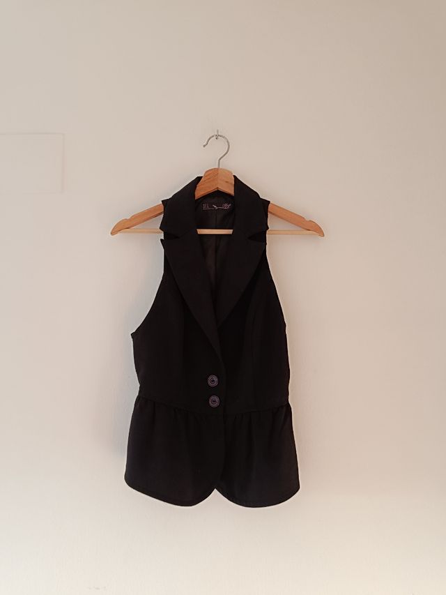 Chaleco negro mujer