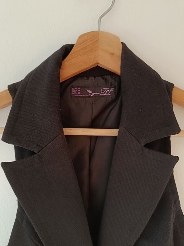 Chaleco negro mujer