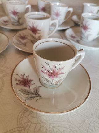 Juego de café de porcelana