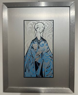 Quadro vintage madonna diros arte