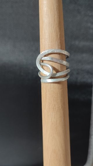 Anello wire martellato 