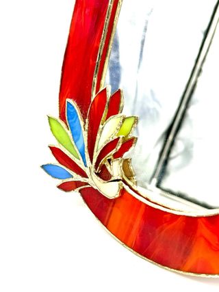 Specchio In Vetro Arredo Vintage Stile Tiffany