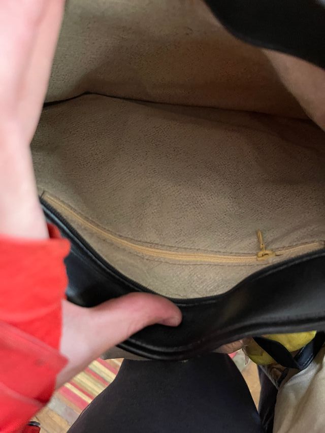 Bolso negro "Charlotte" de piel sintética