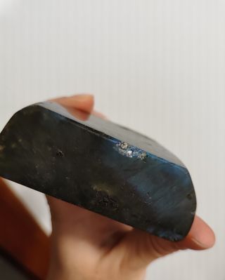 Set Labradorite pietra e portagioielli grigio 