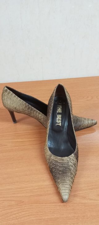 Zapatos mujer piel serpiente 