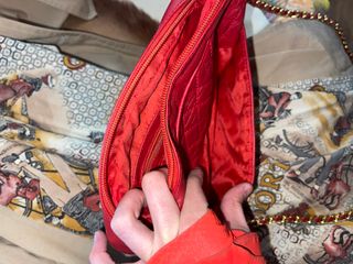 Borsa rossa vintage trapuntata classica Chanel