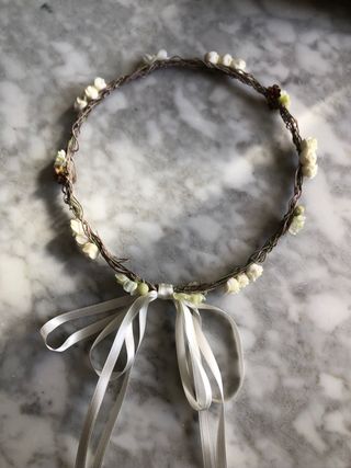 Corona de flores para Comunión