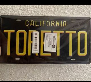 Placa Metalica Toretto A Todo Gas