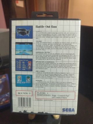 Sega Battle out run máster sistem