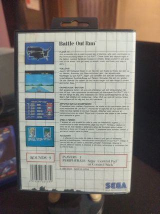 Sega Battle out run máster sistem