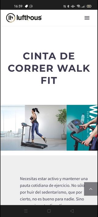 Cinta de correr 