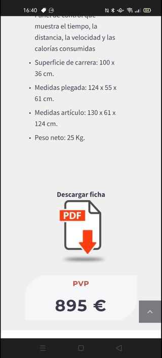 Cinta de correr 