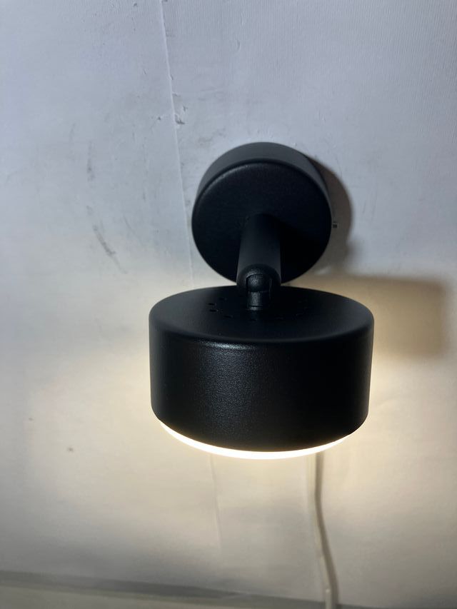 Faretto orientabile metallo nero