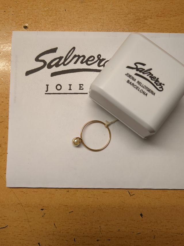 Anillo Goldfilled con una Perla