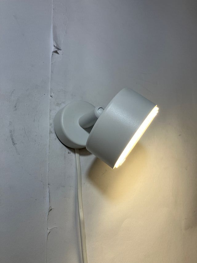 Faretto orientabile metallo bianco