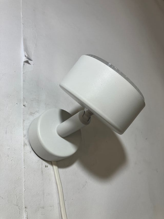 Faretto orientabile metallo bianco