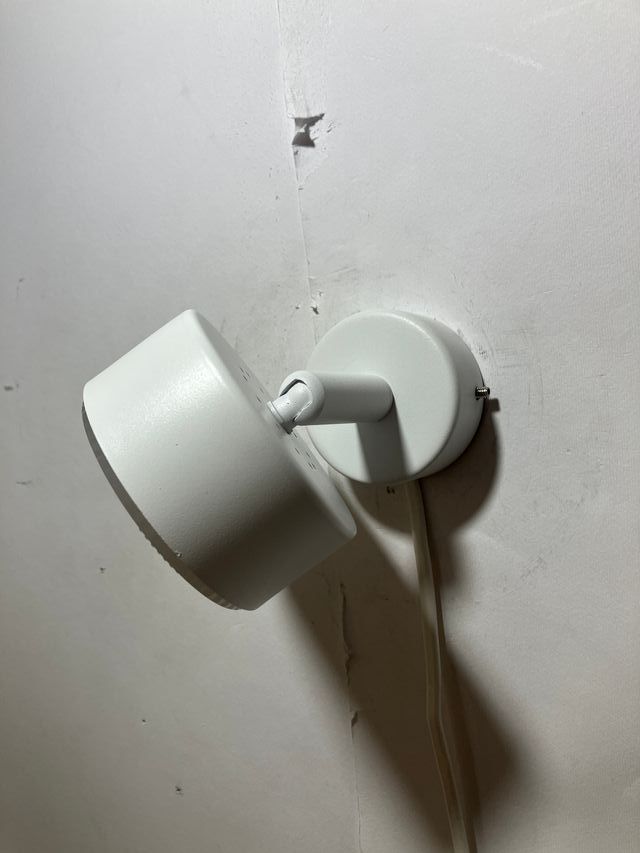 Faretto orientabile metallo bianco