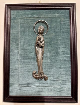 Quadro peltto velluto vintage 