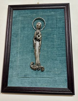 Quadro peltto velluto vintage 